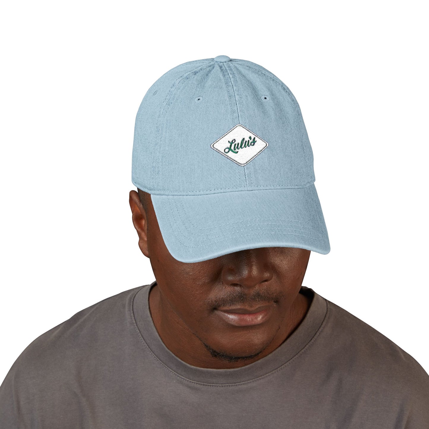 Embroidered Lulu's Kitchenette Denim Hat - Stylish and Casual Social Cap for Everyday Wear