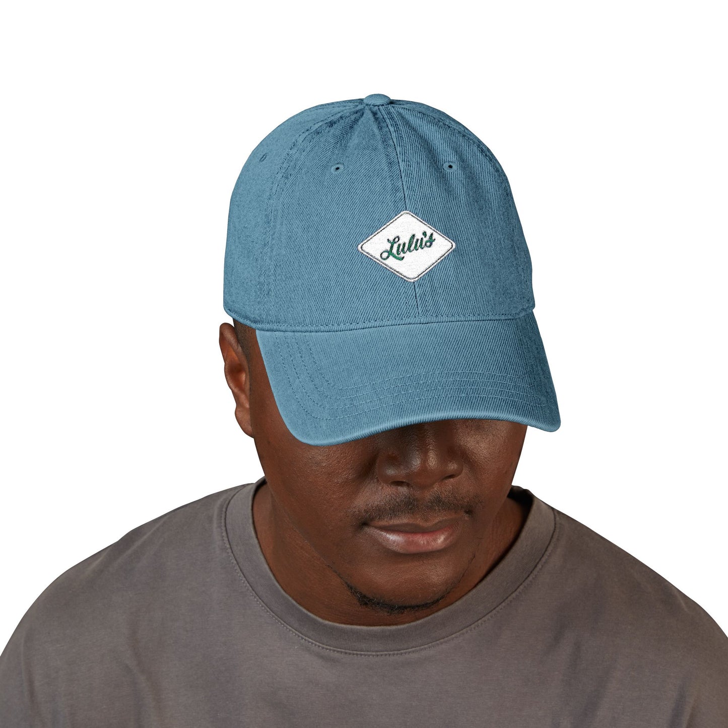 Embroidered Lulu's Kitchenette Denim Hat - Stylish and Casual Social Cap for Everyday Wear