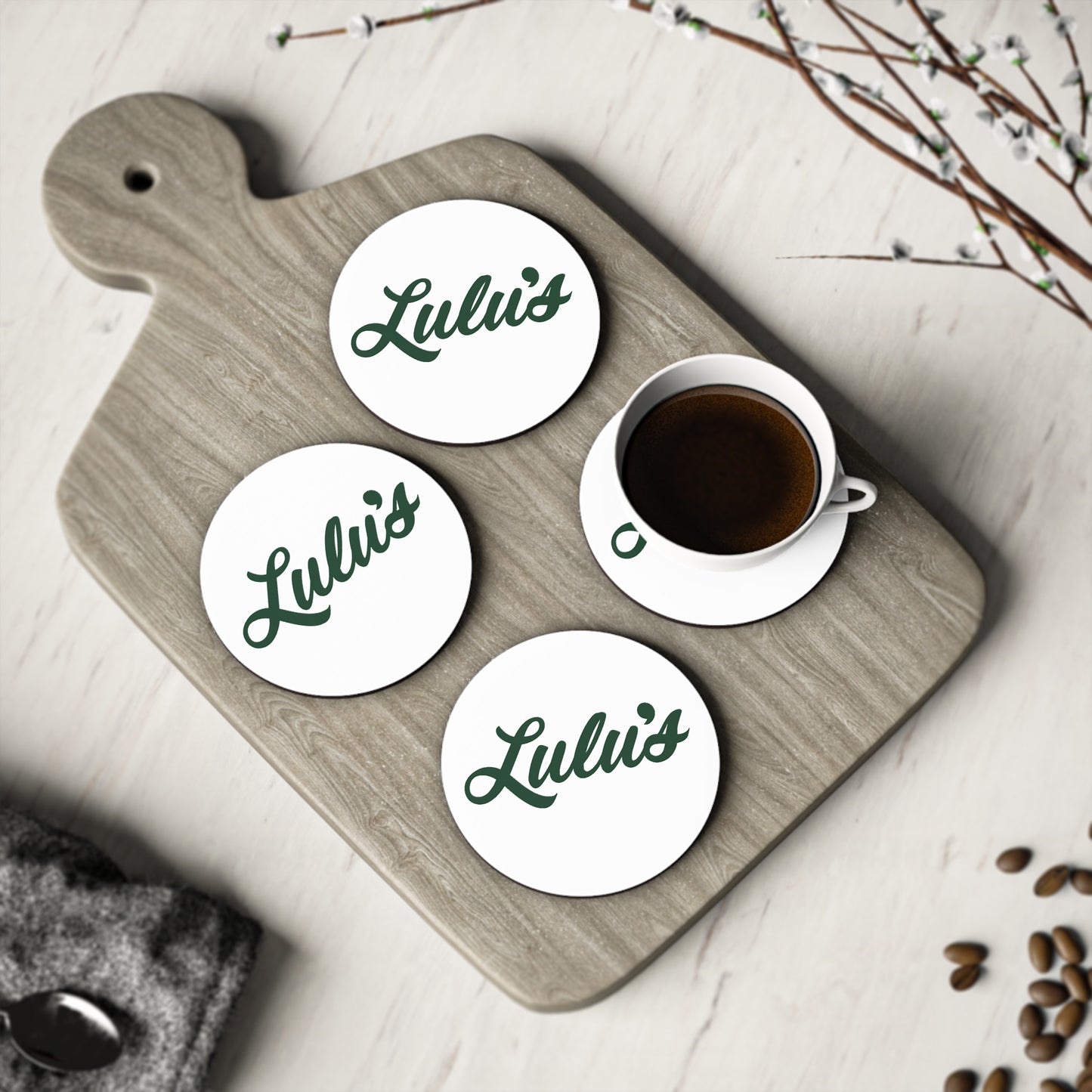 Coasters Village Social Logo Clean Set